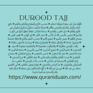 Durood A Tajj