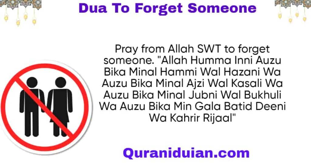 Dua To Forget Someone 