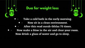 Dua For Weight Loss