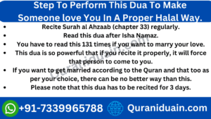 Step To Perform This Dua In A Proper Halal Way.